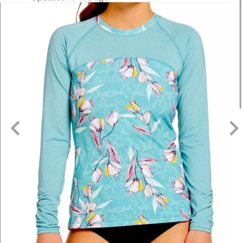 Calia Rashguard Swimweat Swimsuit Garden Gate Carrie Underwood Size XS NWT #2967